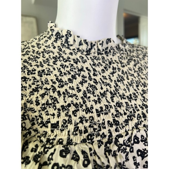 Scotch & Soda Floral Smocked Ruffle Shift Dress - Picture 6 of 16